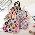 thumbnail image 2 of Yesbay Women Tote Bag Floral Crochet Large Capacity Handmade Vintage Multicolor Hollow Out Handbag for Travel, 2 of 8