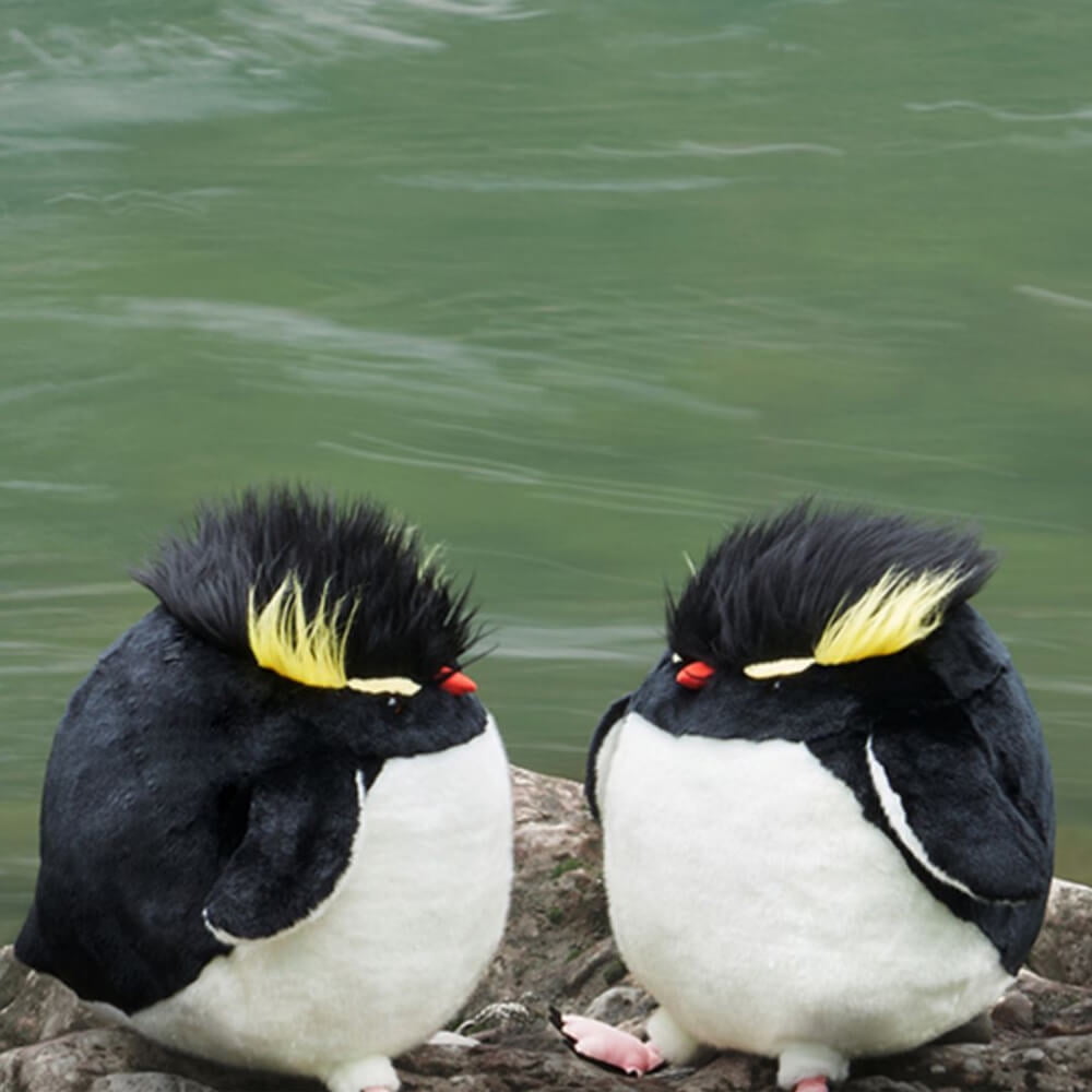 Chubby Rockhopper Penguin Stuffed Animal Plush Toy, Penguin Plushies