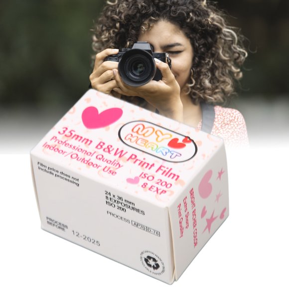 35mm Black And White Print Film, ISO 200 HD Camera Black And White Negative Film, Color Negative Film For Shots That Fast Shutter Speeds, Or Flash Phot