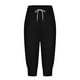 thumbnail image 3 of WILLBEST Pantalones Casuales para Mujer, Capri, Cintura Alta, Estampados, Joggers con Cordón, Cómodos, Informales. Extra Grande, 3 of 5