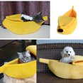 thumbnail image 3 of Banana Cat Bed House Puppy Cojín Kennel Portable Warm Pet Basket Supplies Mat Carevas Perrera, 3 of 7