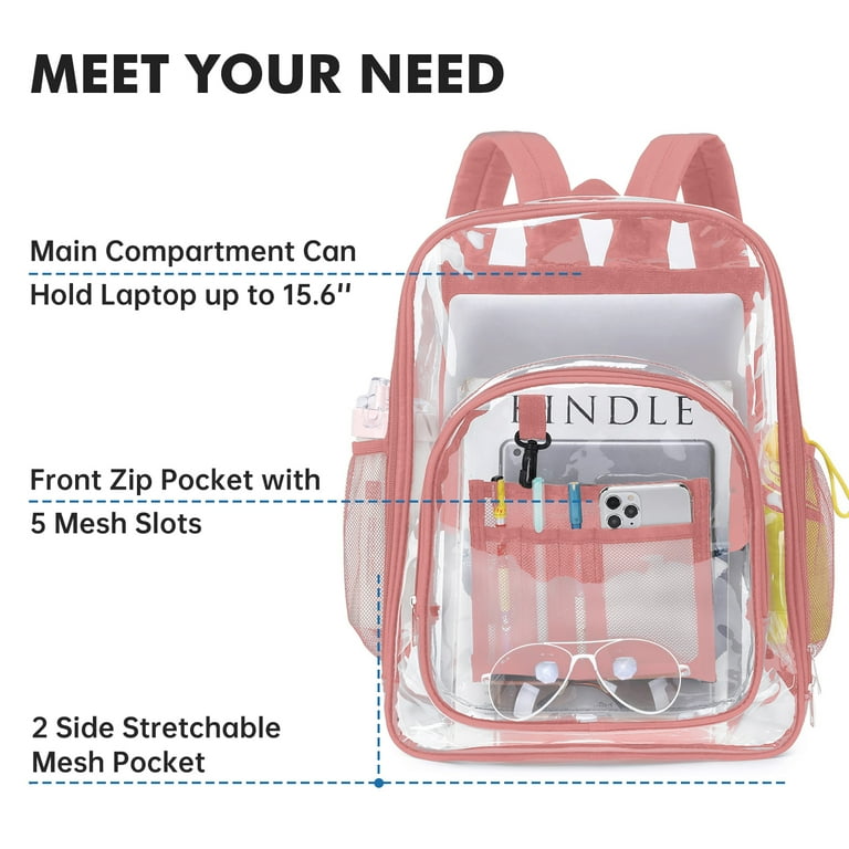 Amazonbasics stadium approved transparent backpack new arrivals