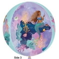 thumbnail image 5 of 16 inch Little Mermaid Live Active Orbz Foil Mylar Balloon - Party Supplies Decorations, 5 of 5
