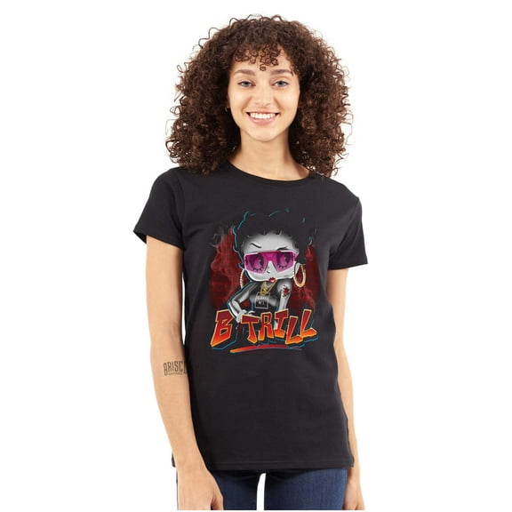 Betty Boop Always Frist B Trill Women's T Shirt Ladies Tee Brisco Brands S