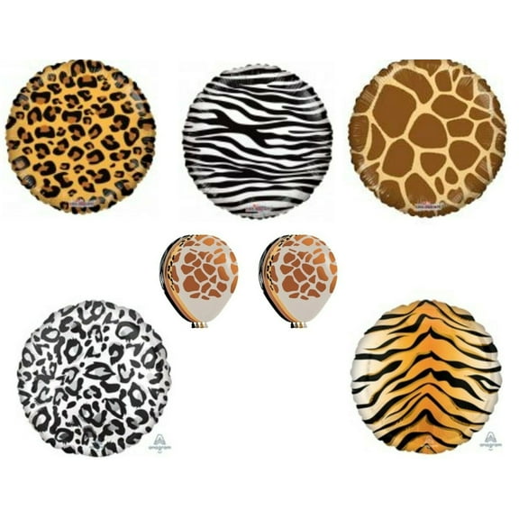 Wild Safari Animals Birthday Party balloons decorations supplies Giraffe Leopard Zebra