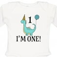 thumbnail image 4 of Inktastic First Birthday Dinosaur Party 1 Year Old Boys or Girls Long Sleeve Baby Bodysuit, 4 of 5