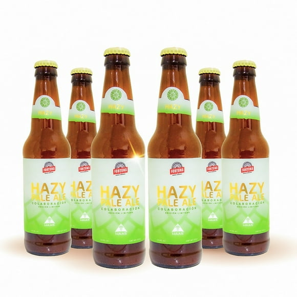 Six Pack Cerveza Artesanal Fortuna Hazy Pale Ale 355ml C/u Fortuna Hazy Pale Ale