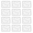 thumbnail image 1 of 12pcs Diy Under Eye Patches Molds Safe Healthy Natural Reusable Transparent Eye Mask Patch Tray Plate, 1 of 5