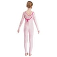 thumbnail image 2 of iiniim Kids Girls Ballet Unitard Jumpsuit Shiny Diamond Catsuit Full Bodysuit Dance Leotard for Gymnastics Performance Pink 6, 2 of 7