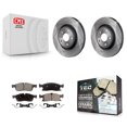 thumbnail image 1 of Transit Auto Front Disc Brake Rotors and Ceramic Pads Kit for Car Jeep Grand Cherokee Dodge Durango WK K8T-100240, 1 of 11