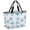 Blue, White, Cyan, variant on Pink Starfish Coastal Beach Bag for Women, Large Breathable Mesh Beach Tote Bag, Nautical Summer Ocean Modern Sandproof Lightweight Travel Bags for Vacation Picnic Swimming Pool 15.7"x15.7"x9.1"