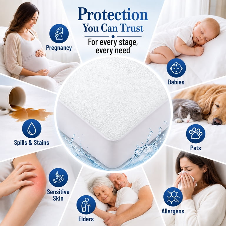 Lux Decor Collection Twin Waterproof Mattress Protector photo 6