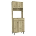 thumbnail image 6 of Dtwnek Pantry Cabinet with 2 Double Door and Open Shelf, Brown, 6 of 9
