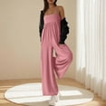 thumbnail image 4 of ABATAB Summer Jumpsuits for Women Casual Sleeveless baggy Rompers Wide Leg Jumpsuit with Pockets Dressy Clothes, 4 of 7