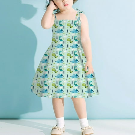 

Hunpta Toddler Baby Kids Girls Sleeveless Strap Summer Beach Dresses Casual Clothes