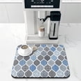 thumbnail image 2 of Washable Rubber Boho Floral Retro Dish Drying Mats for Kitchen Counter Home Large Coffee Bar Pad Accessories and Decor for Utensils Stemware 16''x18'', 2 of 7