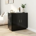 thumbnail image 1 of vidaXL Sideboard Black 80x40x75 cm Engineered Wood, 1 of 5