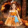 thumbnail image 2 of Pandaie 2 Piece Girls Kids Halloween Costume Tulle Tutu Dress Carnival Cosplay Outfits for Theme Dress Up Party Blue,4-6 Years, 2 of 6