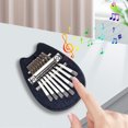 thumbnail image 4 of 8 teclas Mini Kalimba dedo teclado instrumento portátil compacto accesorios de música, 4 of 5