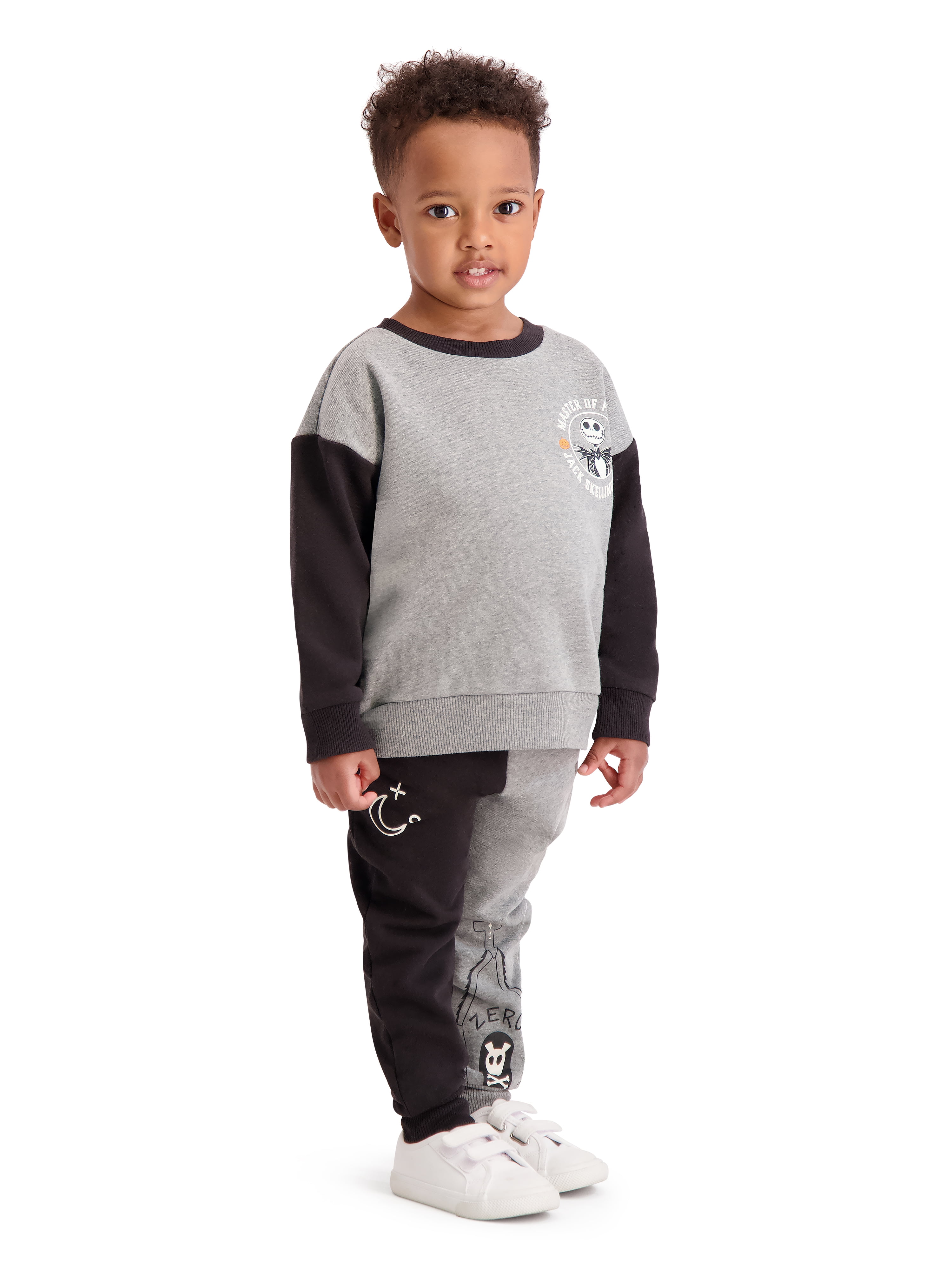 Night Before Christmas Toddler Boys Jack Skellington Jogger Set, Sizes 12M-5T