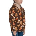 thumbnail image 3 of Salouo Christmas Gingerbread Cookies Pattern Hoodie Sweatshirt for Youth, Fall Pullover Hoodie Sweatshirt Long-Sleeve Pullover Hooded Sweatshirt-Small, 3 of 6