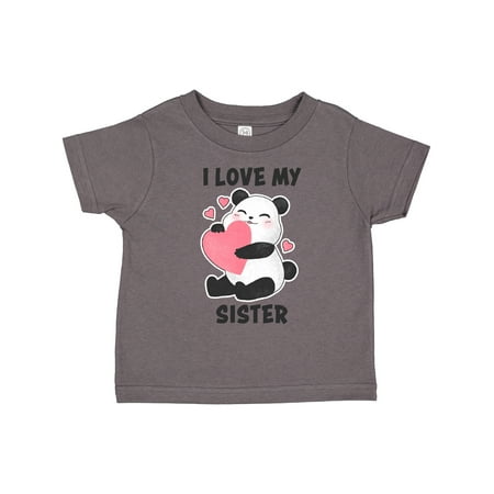 

Inktastic I Love My Sister with Panda Illustration Gift Toddler Boy or Toddler Girl T-Shirt