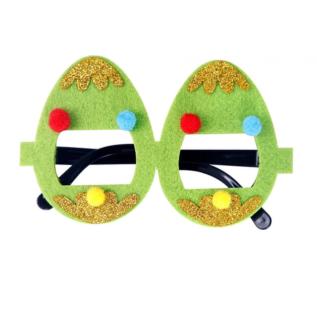 Gafas de Pascua, decoración de Pascua, gafas de disfraz, gafas de sol novedosas para niños huevo verde