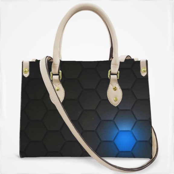 Abstract Honeycomb Cross Body Bags For Women Small Leather Female Handbags Fashion Top-Handle Totes