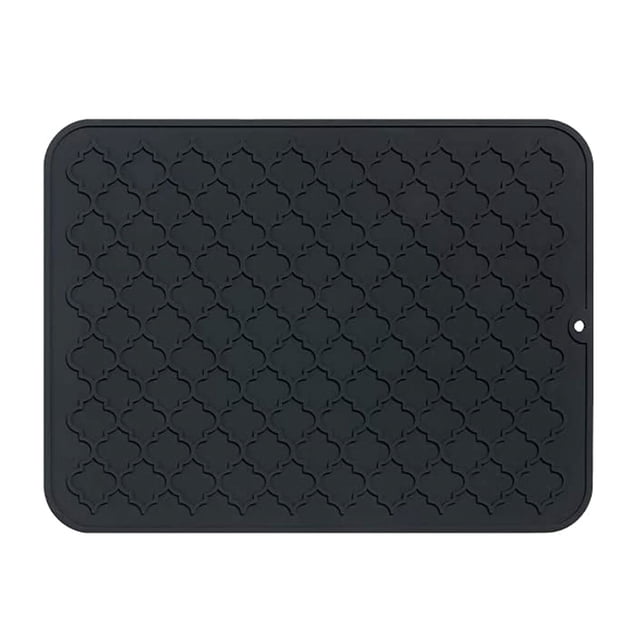 Non-slip Surface: Dish Drainer Mat for Multifunctional Use, Heat Resistant Mat Robust Reversible Design, Easy Clean Food-Grade Silicone for Waterproof and Damp Proof Protection in Your Kitchen