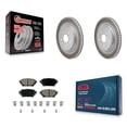 thumbnail image 1 of Transit Auto Rear Coated Disc Brake Rotors and Ceramic Pads Kit for Car Toyota Highlander Lexus RX350 RX350h RX500h KGC-102855, 1 of 11