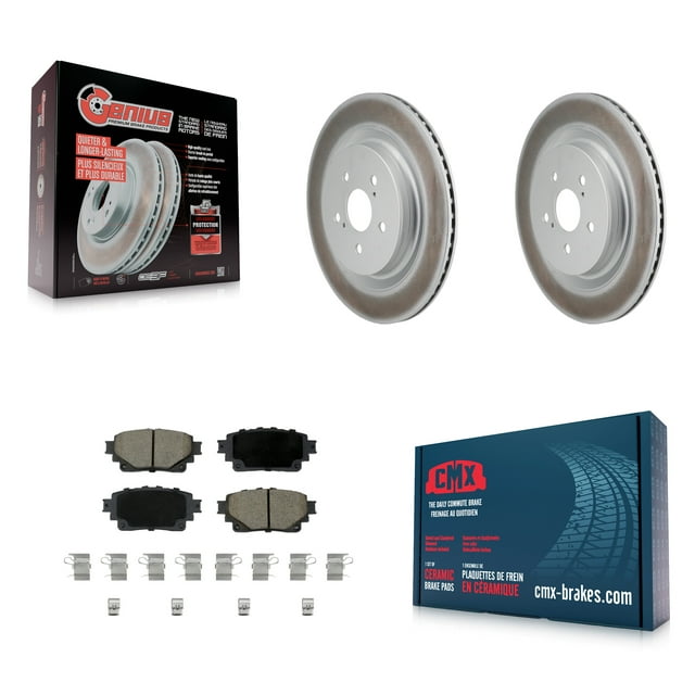 Kit de Rotors de Frein à Disque et Plaquettes en Céramique pour Voiture Toyota Highlander Lexus RX350 RX350h RX500h KGC-102855