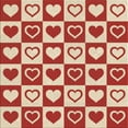 thumbnail image 1 of Ahgly Company Tapis d'Intérieur Lavable en Machine Carré Rouge Transitionnel, 7 Pieds Carré, 1 of 7