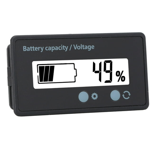 Battery Monitor, GY-6GS PCB HTN Battery Meter Battery Capacity Monitor Indicator LCD Display 12-84V