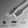 thumbnail image 3 of Satélite Rectangular USB Tipo C Al Cable De Alimentación De CC, 18awg Agua Agua Agua USB Tipo C A Cable De Alimentación De CC Conexión Sin Costuras Para Exteriores, 3 of 7