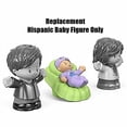 thumbnail image 4 of Replacement Part for Fisher-Price Little People Big Helpers Family - FTL14 ~ Replacement Hispanic Baby Figure ~ Green Basket ~ Purple Outfit, 4 of 5