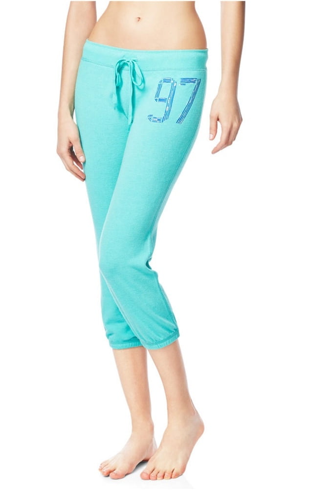 Medium Aeropostale Womens Slim Cinch Pajama Sweatpants Blue