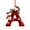 A, variant on A Alphabet Themed Christmas Ornaments With 2D Design For Tree Hanging Perfect For Customizing Holiday Decor