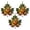 Green*3, variant on 9 Piece Maple Leaf Suncatcher Window Decorations, 3.14 Inch Acrylic Fall Leaf Pendants with Hanging Cord for Autumn, Thanksgiving, Wall, Door and Home Decor