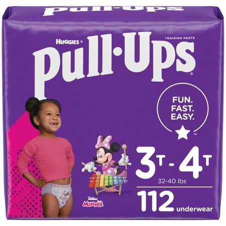 Pull-Ups Girls' Learning Design Pack Training Disposable Pants - 3T-4T - 112ct