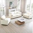 thumbnail image 3 of Miekor Luxurious and Sophisticated Sofa Set with Soft Cushions and Pillows, Sofa Set for Living Rooms and Clubs as well as Home Theaters, Consisting of Two Single Sofas and a 2-Seaters Sofas in B 0678, 3 of 16