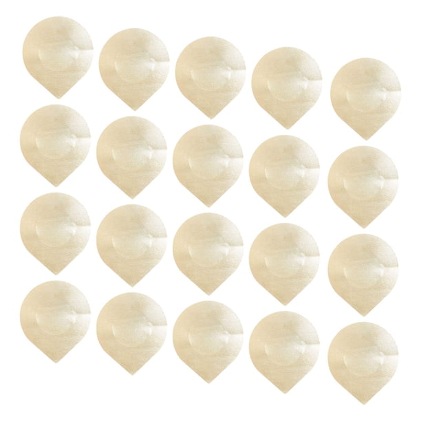 20 piezas de cubrepechos desechables invisibles y transpirables para mujer Gotas de agua 7cm