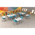 thumbnail image 2 of Correll Commercial Lamiante Top Collaborative Desk with Casters 34x20", 2 of 20