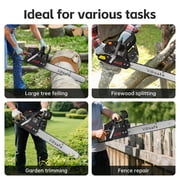 Vipsafe 58cc Gas Chainsaw 20 inch Bar, 2-Cycle Engine, Anti-Vibration, Chain Brake, for Tree Cutting & Wood Trimming