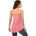 thumbnail image 6 of Women's Flowy Tank Tops Spaghetti Adjustable Strap Basic Cami Loose Fit Camisole, 6 of 6