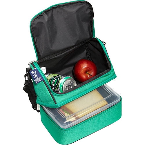 Wildkin Emerald Green Two Compartment Lunch Bag
