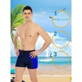 thumbnail image 3 of LELINTA Mens Swim Trunks Beach Board Shorts, Men Swimming Board Shorts Quick Dry Fitness Trunks Beach Swimwear Trouser, 3 of 8