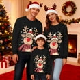 thumbnail image 2 of Fiaer Christmas Sweatshirts for Family Trendy Funny Reindeer Graphic Xmas Pullover Baggy Casual Crew Neck Warm Long Sleeve Holiday Tops Kid 140, 2 of 5