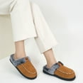 thumbnail image 2 of Ecetana Slippers for Women Fuzzy Slippers Memory Foam Anti-slip House Shoes, 2 of 5