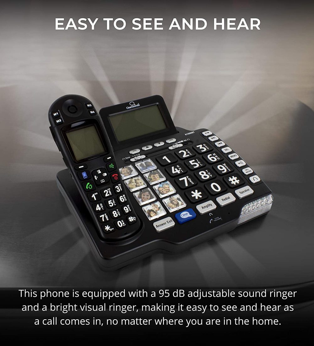 Buy TaliaPosy A1600BT iConnect Amplified Cordless Phone with Full Duplex Speakerphone and