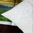 thumbnail image 2 of Fundas de almohada de invierno de Papá Noel con copos de nieve bordados, suaves, gruesas, cuadradas y sólidas, paquete de 2, 18 x 18 pulgadas, 2 of 5